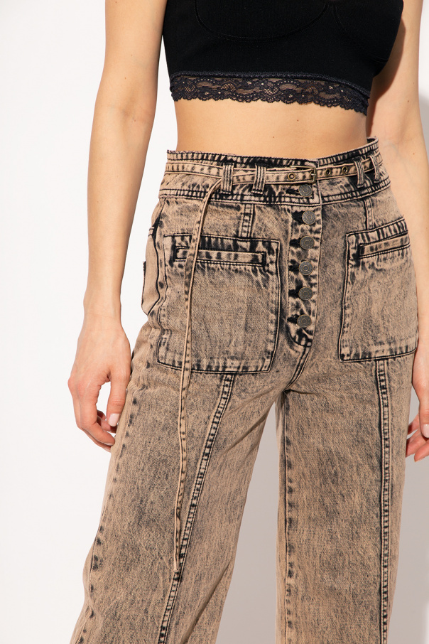 Ulla johnson deals acid wash jeans